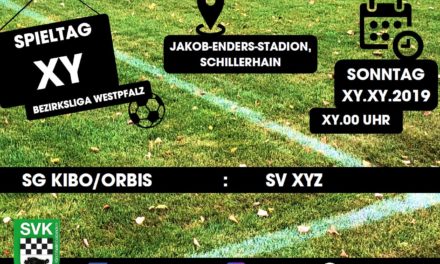 Spielplan Bezirksliga Westpfalz 2019/2020