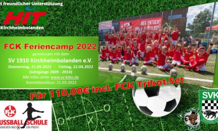 FCK & SVK-Feriencamp 2022 – jetzt anmelden!